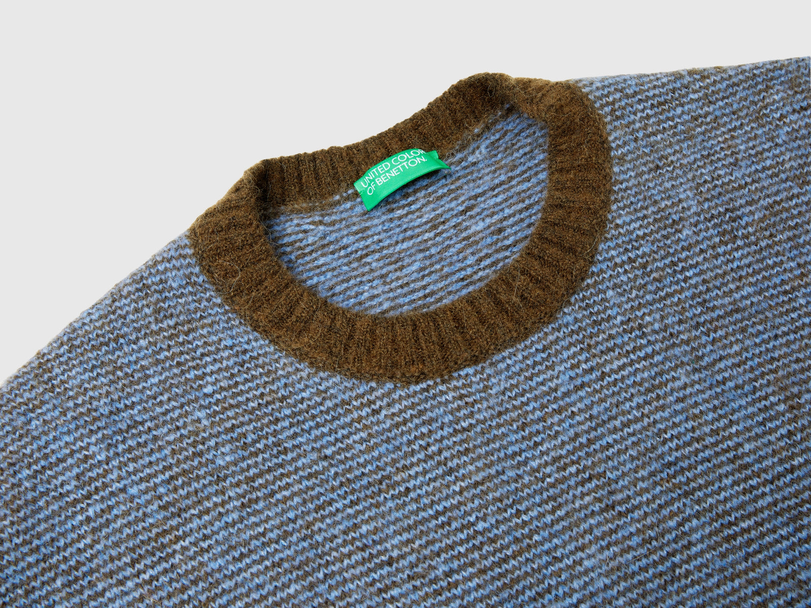 Maglione a righe in misto lana e alpaca da uomo multi-color 3 | Benetton Outlet