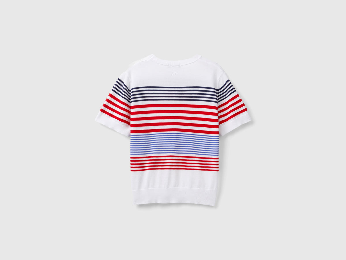 Maglia manica corta a righe