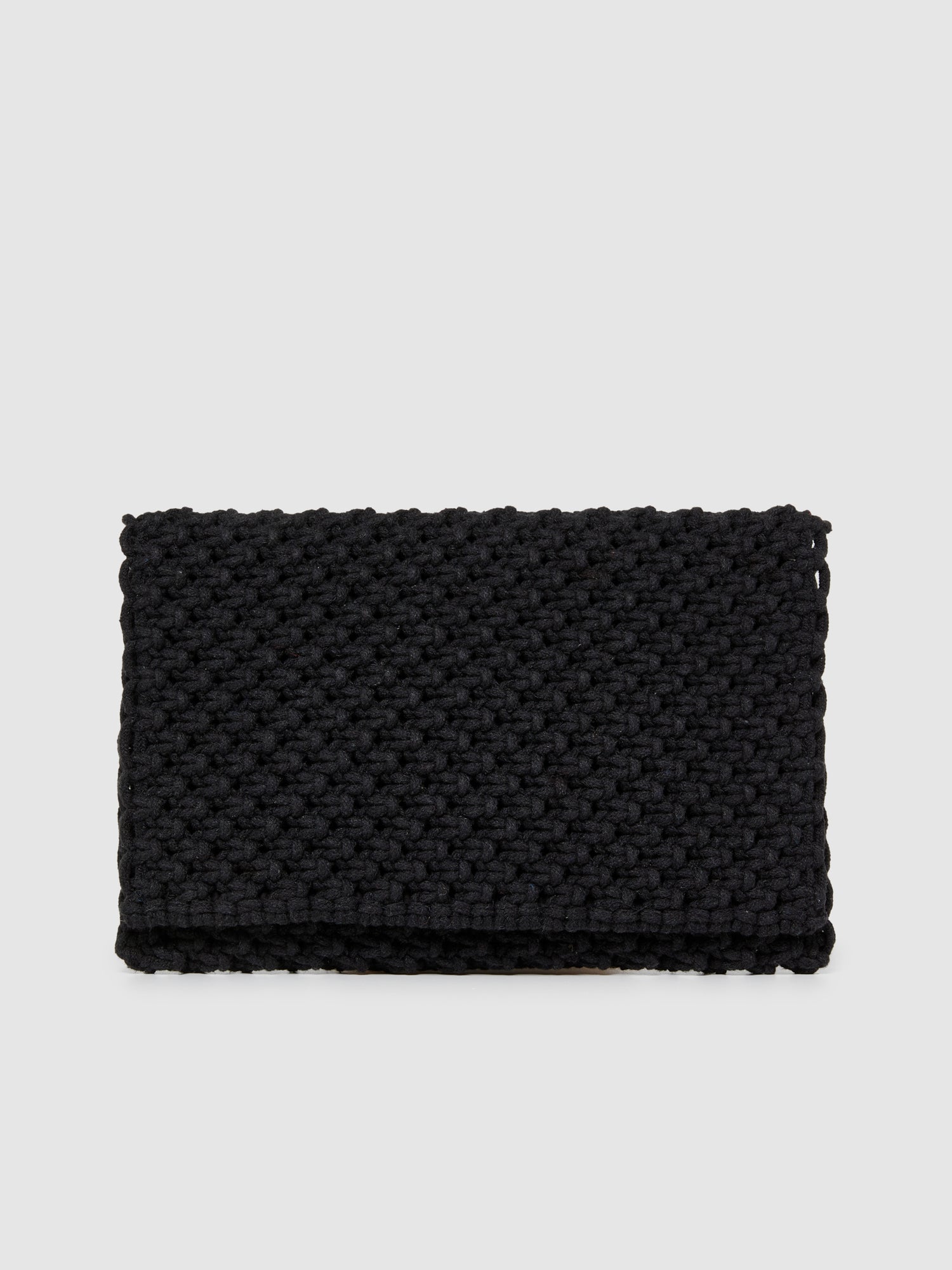 Pochette in crochet da donna nero | Sisley Outlet