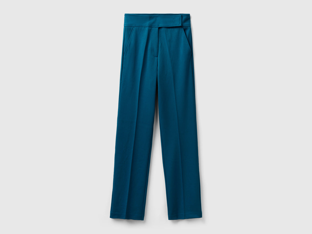 Pantaloni in misto viscosa stretch