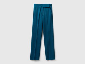 Pantaloni in misto viscosa stretch