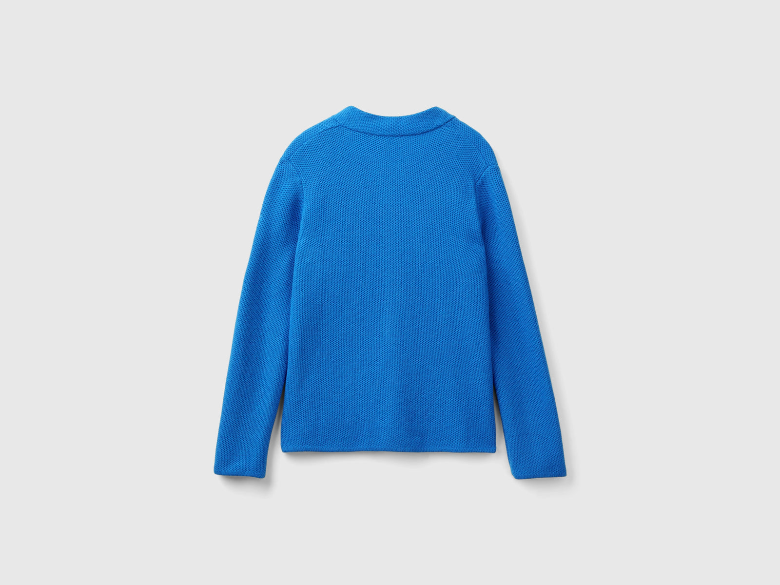 Giacca in maglia misto lana e cashmere da donna bluette 2 | Benetton Outlet