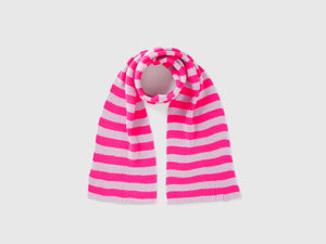 Sciarpa in maglia a righe