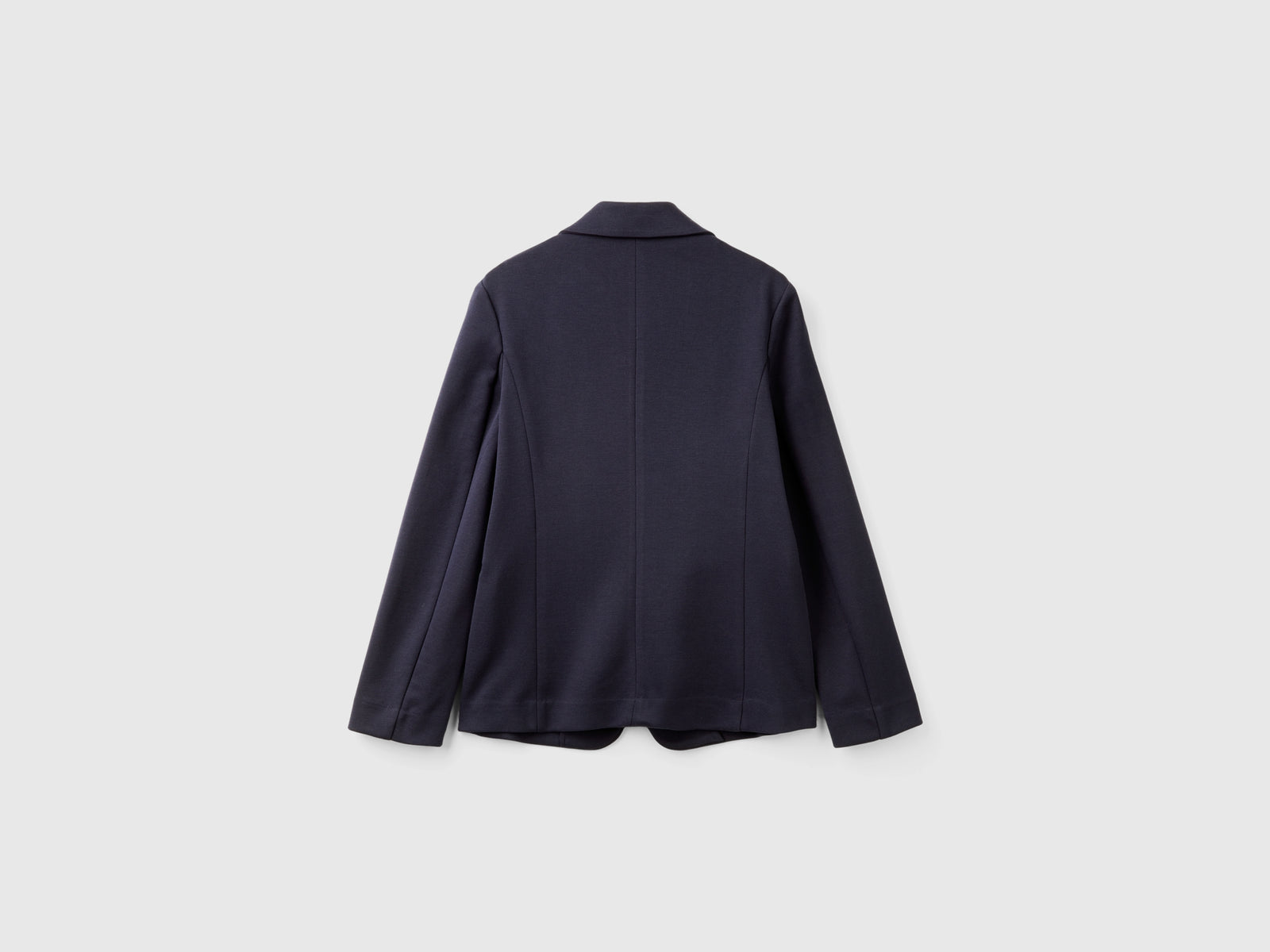 Blazer in misto cotone da donna blu scuro 2 | Benetton Outlet