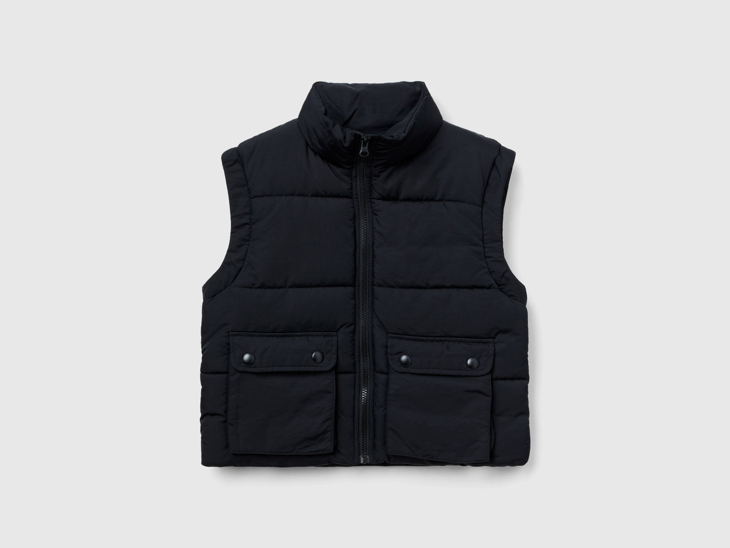 Gilet imbottito "Rain Defender" da bambino nero | Benetton Outlet