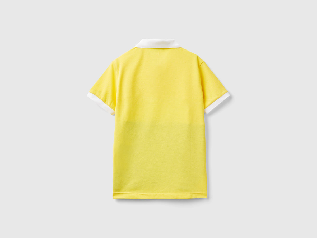 Polo color block in cotone bio