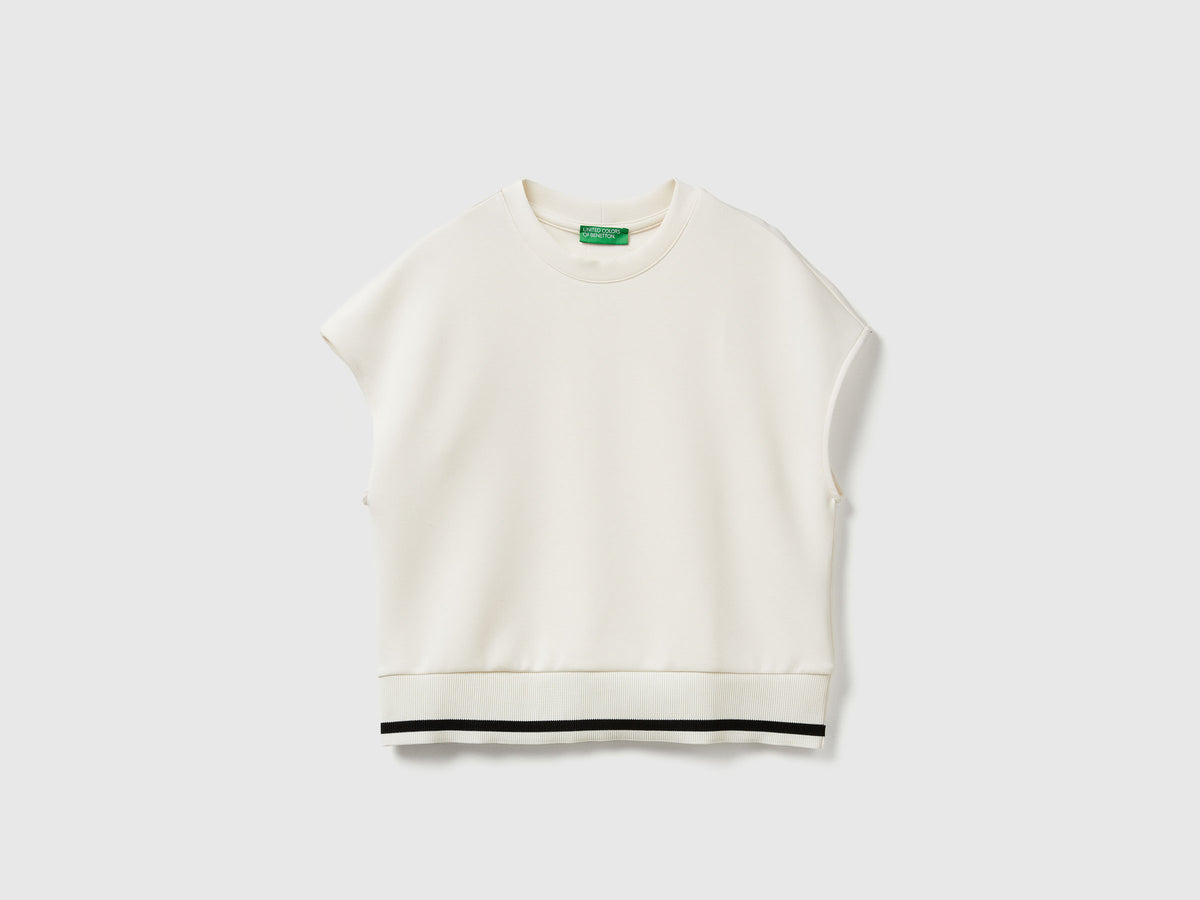 Maglia smanicata in Modal stretch