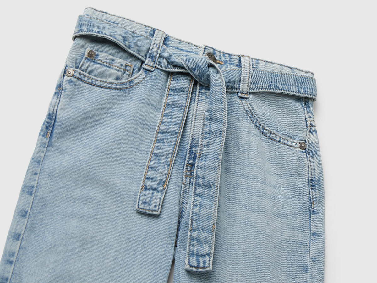 Jeans wide fit con fusciacca