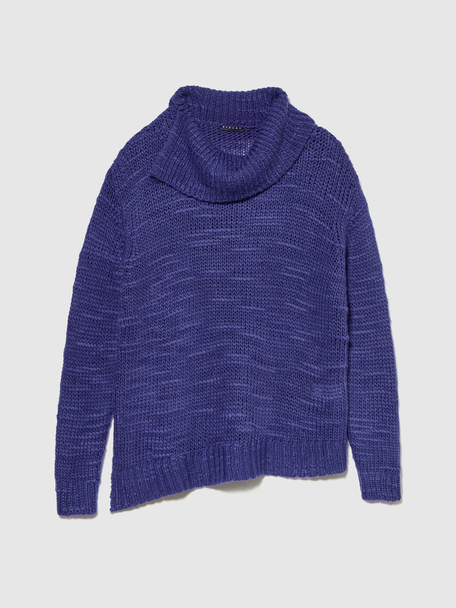 Maglia con spacco da donna blu scuro | Sisley Outlet