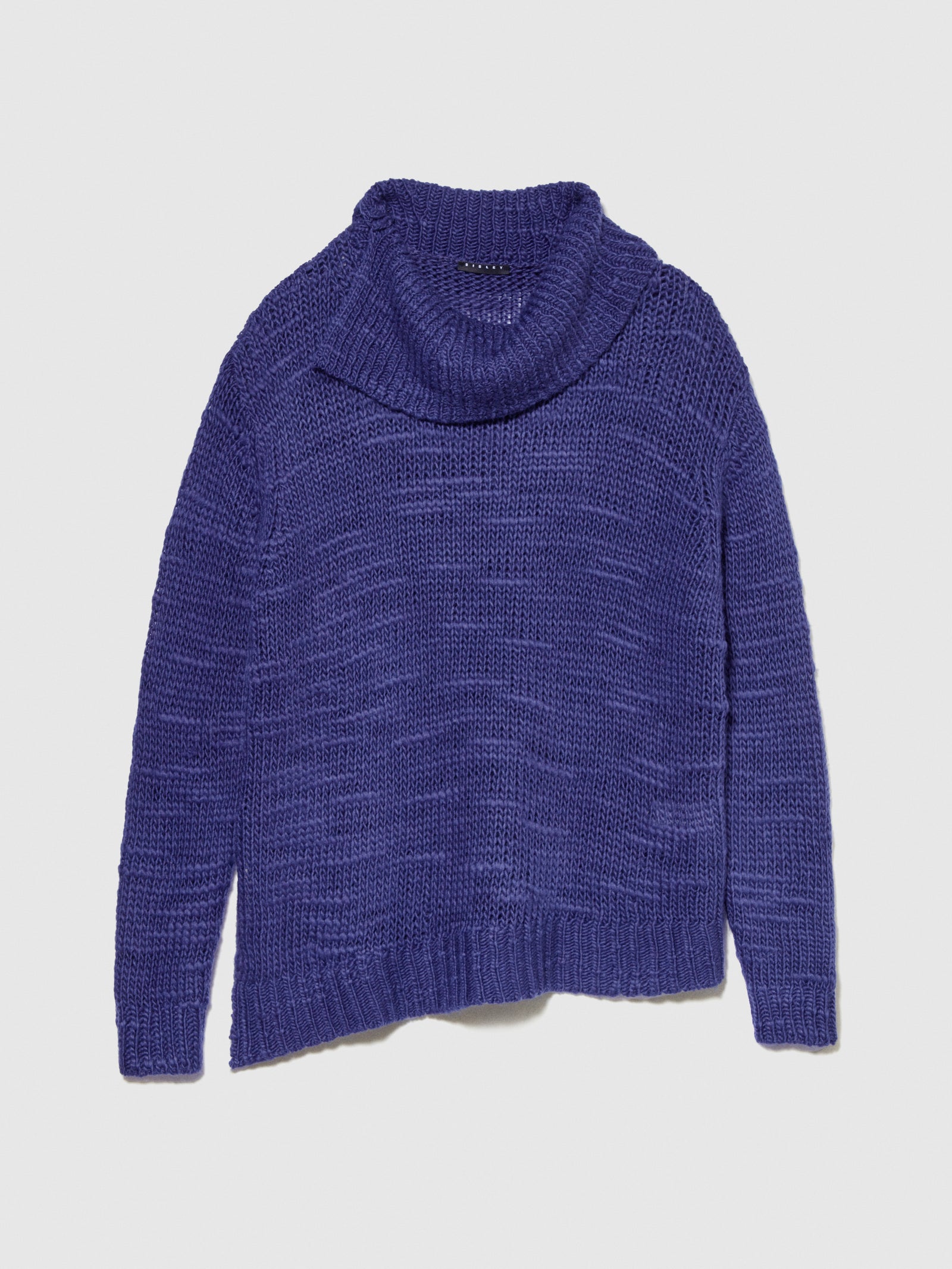 Maglia con spacco da donna blu scuro | Sisley Outlet