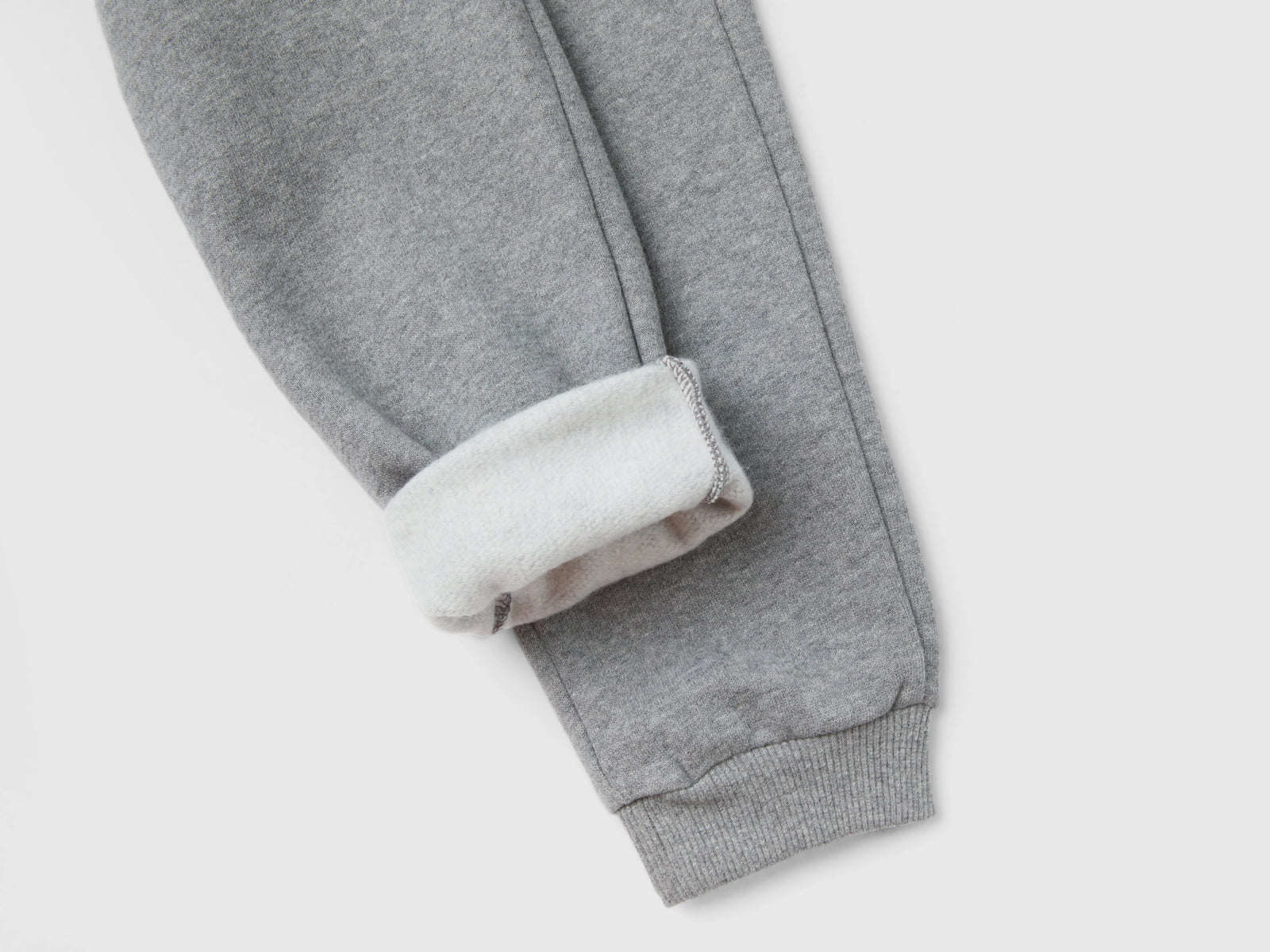 Joggers in calda felpa da bimbo grigio scuro 3 | Benetton Outlet