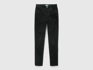 Pantaloni cinque tasche in velluto