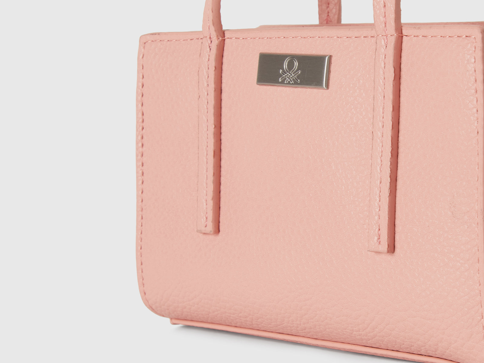 Borsa piccola rettangolare da donna rosa pastello 3 | Benetton Outlet