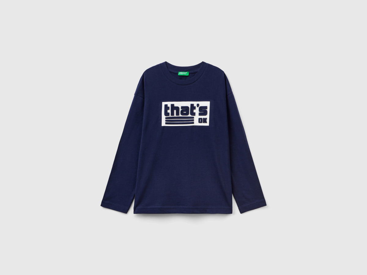 T-shirt con stampa in caldo cotone