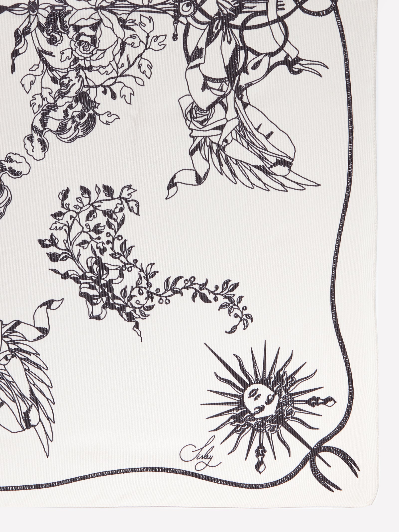 Foulard stampato da donna bianco panna 2 | Sisley Outlet