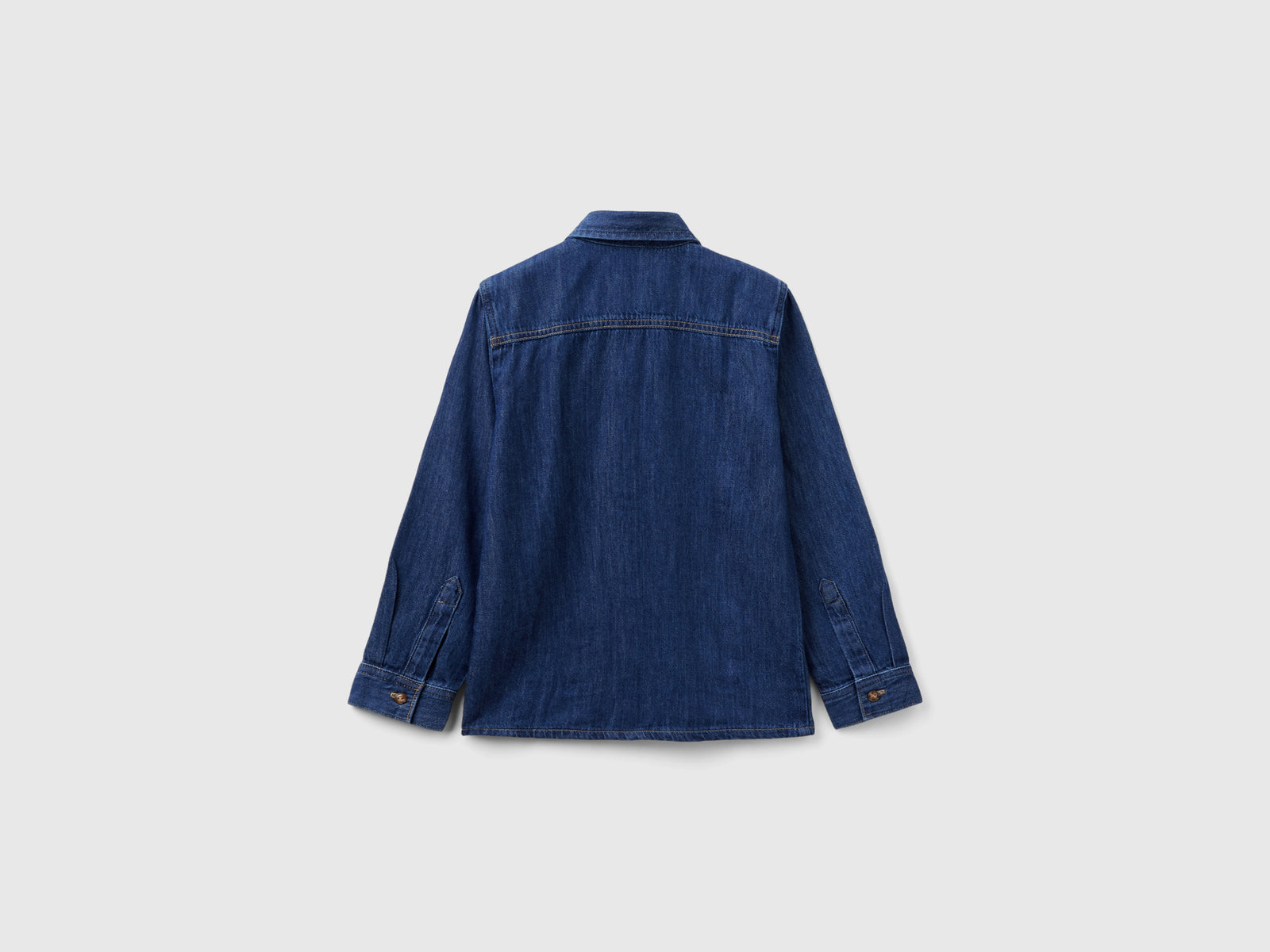 Camicia leggera di jeans da bambino blu 2 | Benetton Outlet