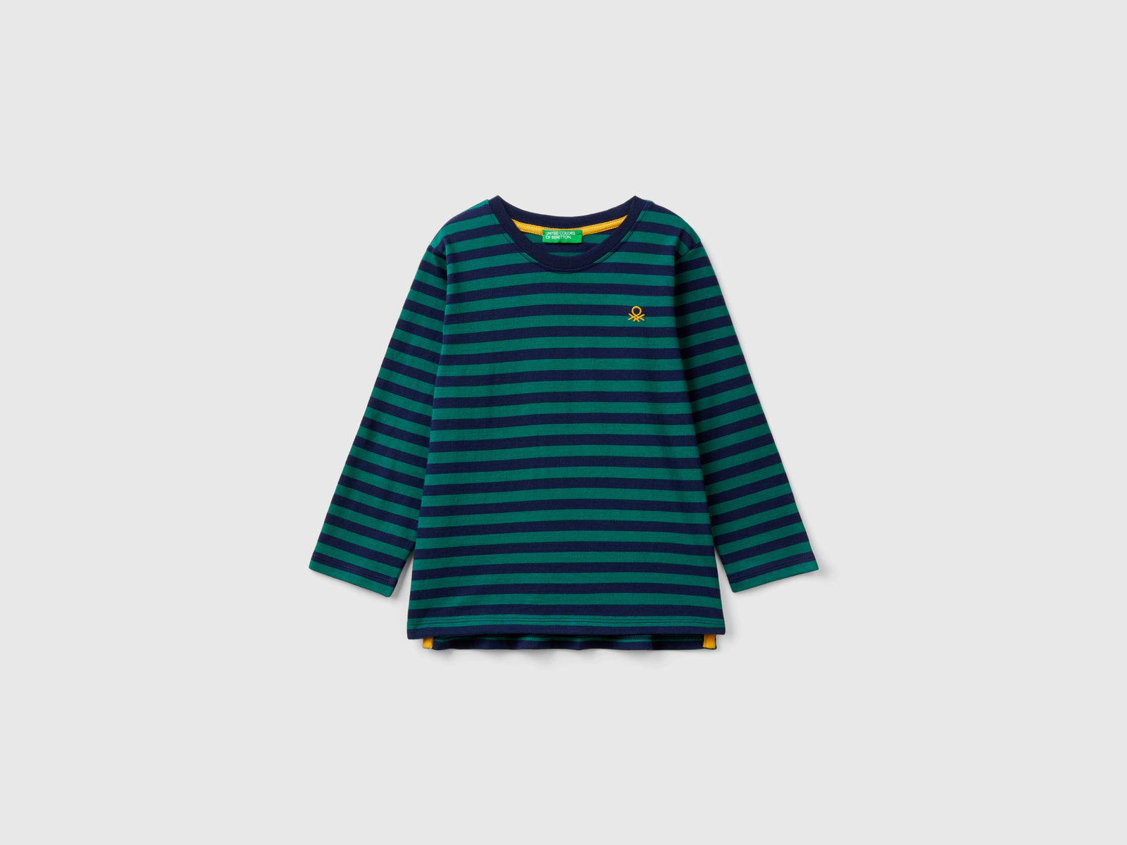 T-shirt a righe 100% cotone da bimbo multi-color | Benetton Outlet