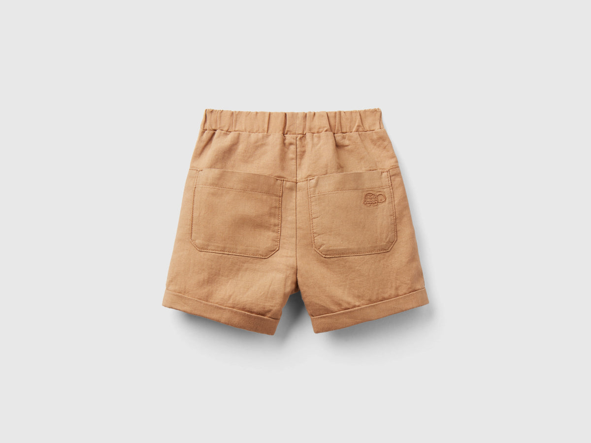 Shorts in misto lino