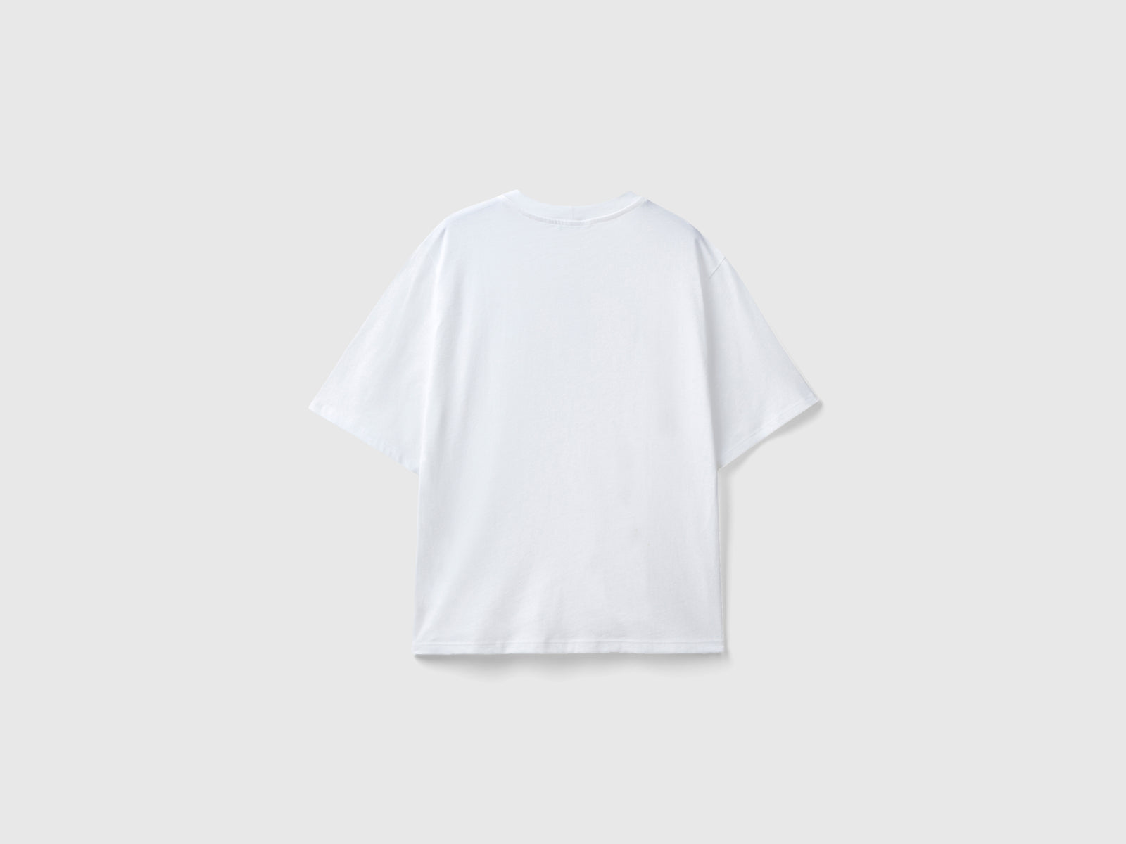 T-shirt con stampa coniglio da donna bianco 2 | Benetton Outlet