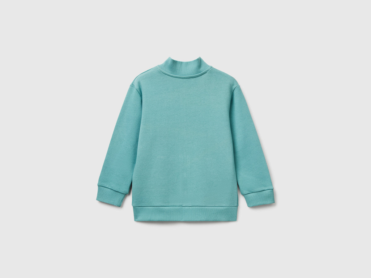 Felpa in cotone con logo