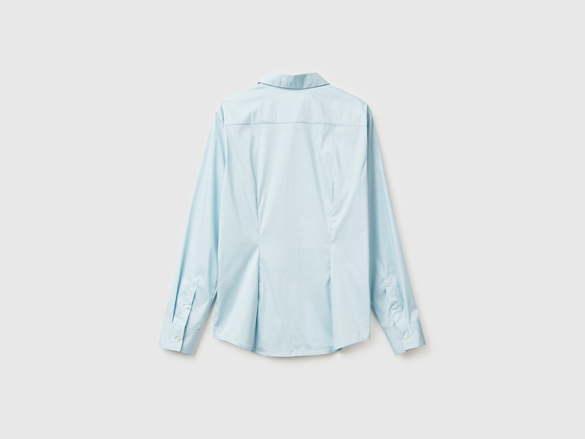 Camicia in misto cotone stretch