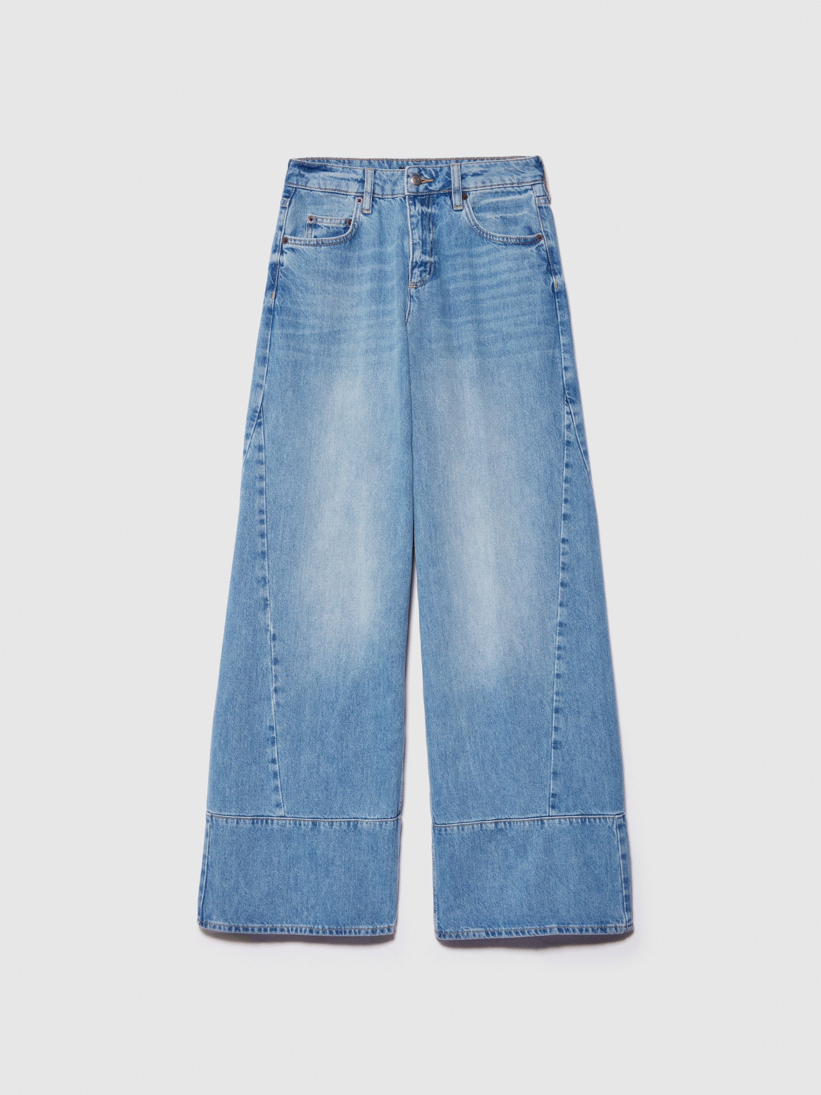 Jeans wide leg da donna blu | Sisley Outlet