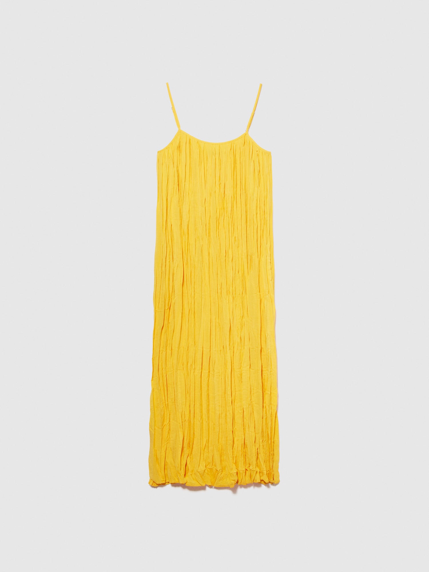 Vestito plissettato da donna giallo | Sisley Outlet