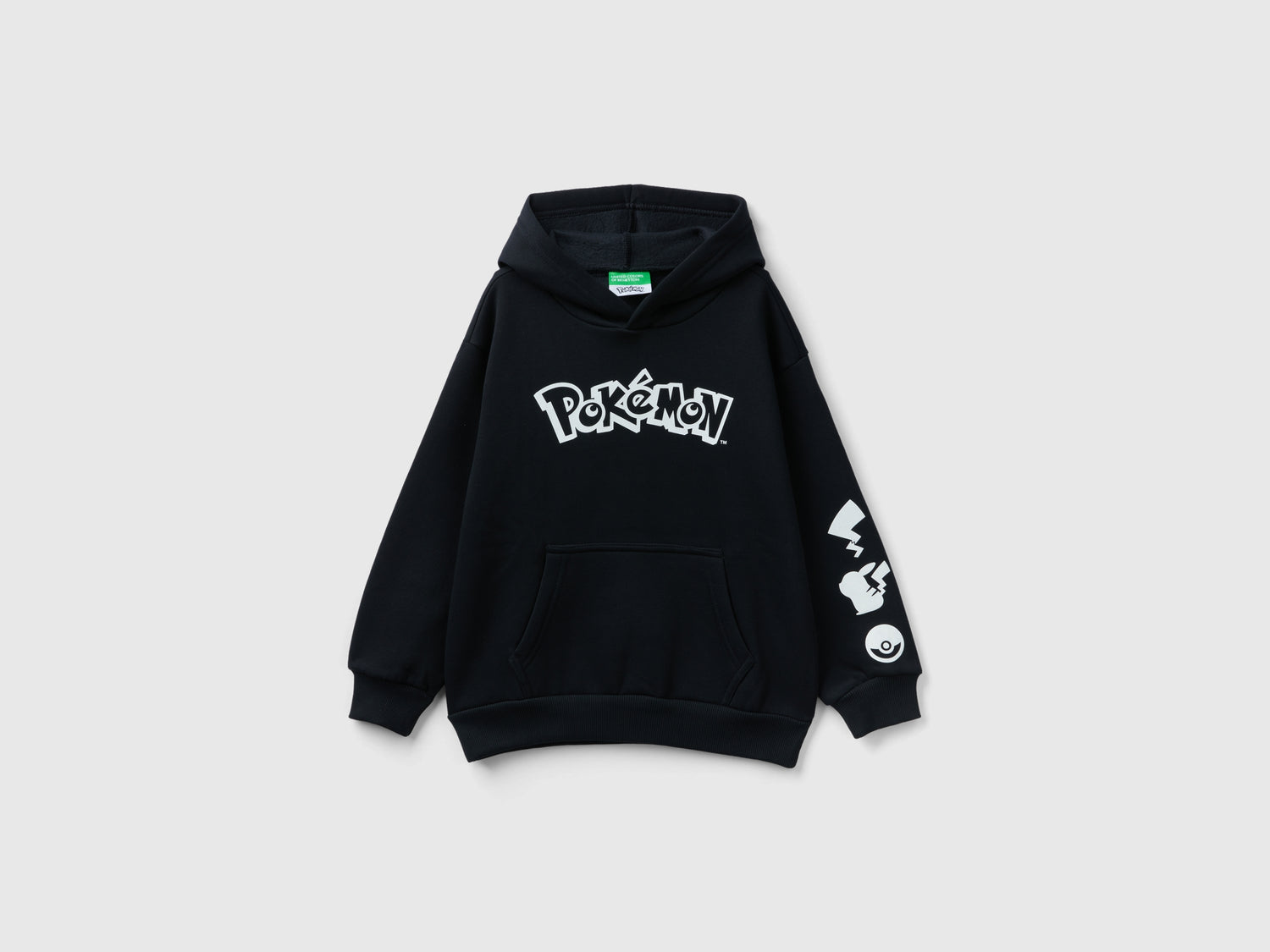 Calda felpa Pokémon over fit da bambino nero | Benetton Outlet