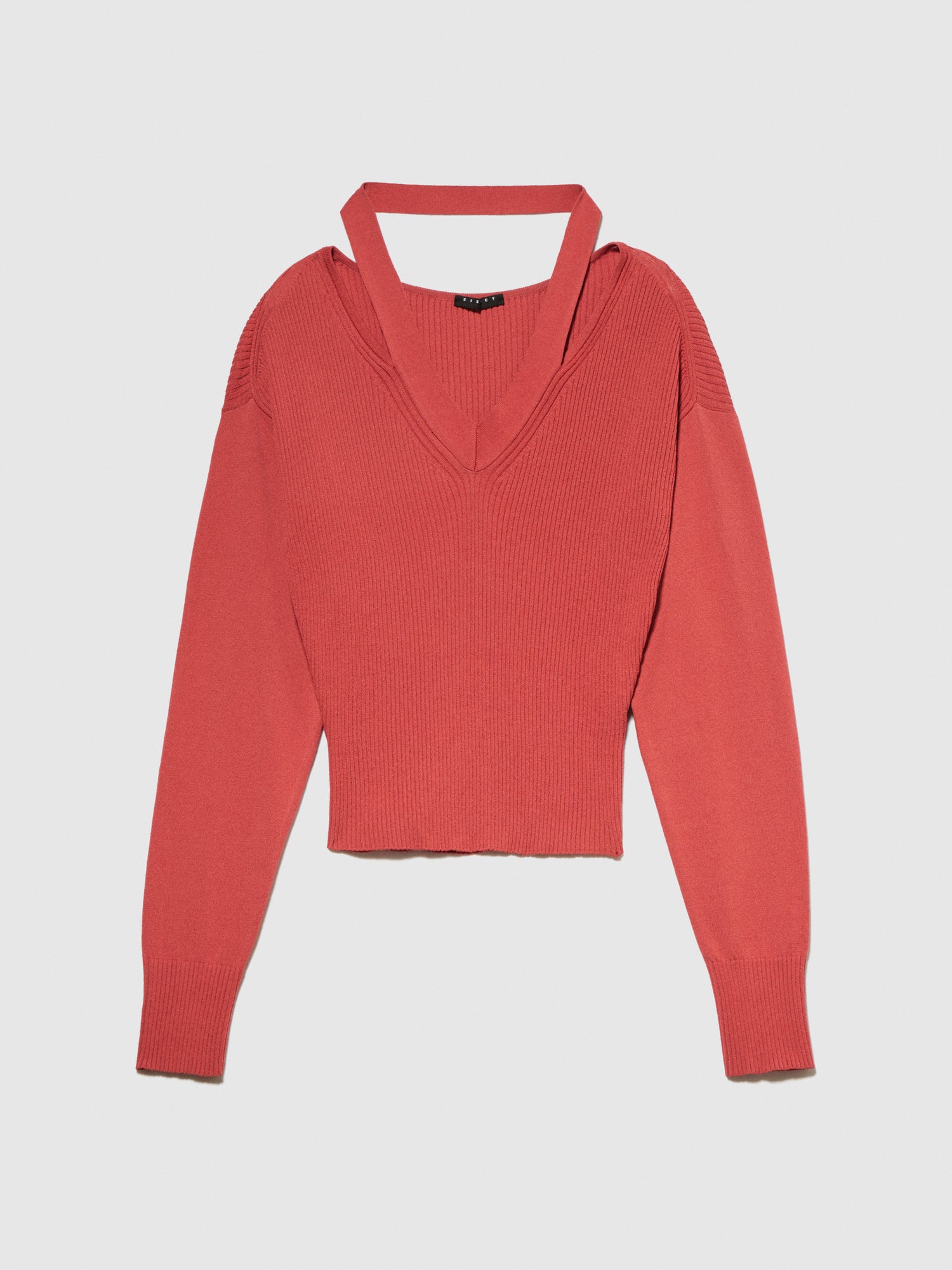 Maglia con cut-out sulle spalle da donna corallo | Sisley Outlet
