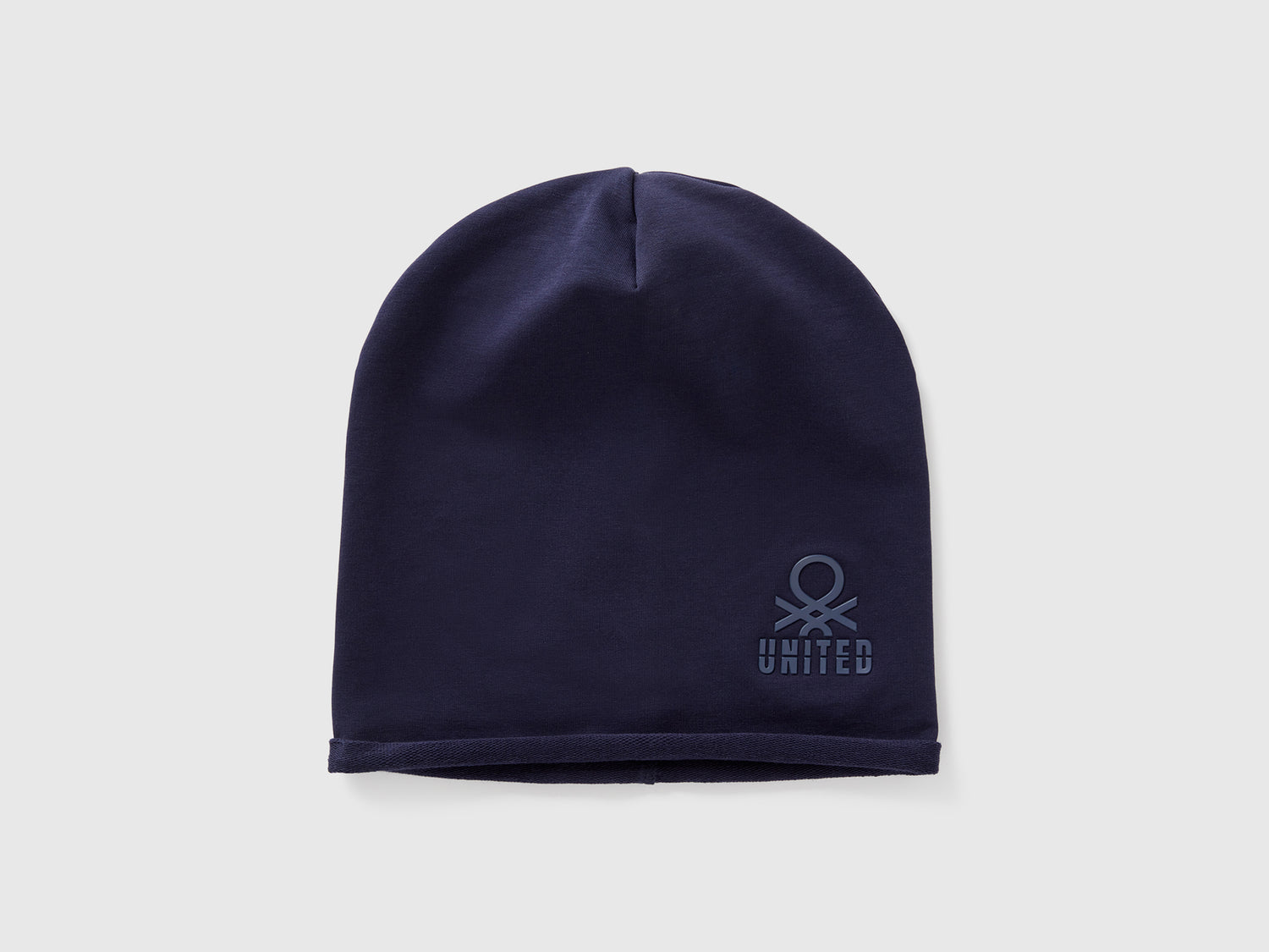 Cuffietta in cotone stretch da bambino blu scuro | Benetton Outlet