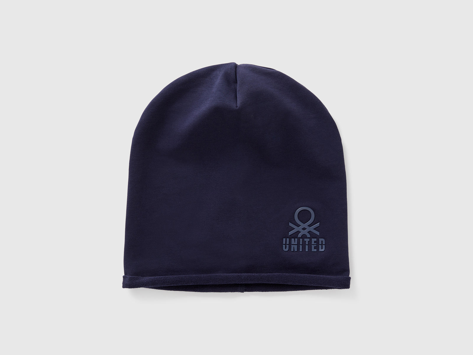 Cuffietta in cotone stretch da bambino blu scuro | Benetton Outlet
