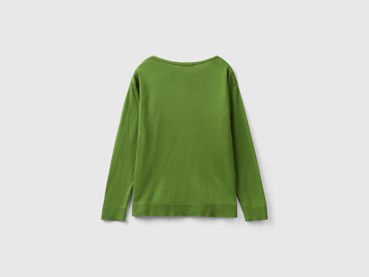 Maglia con scollo a barchetta