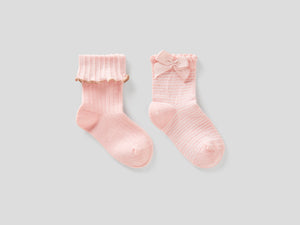 Due calzini in misto cotone stretch