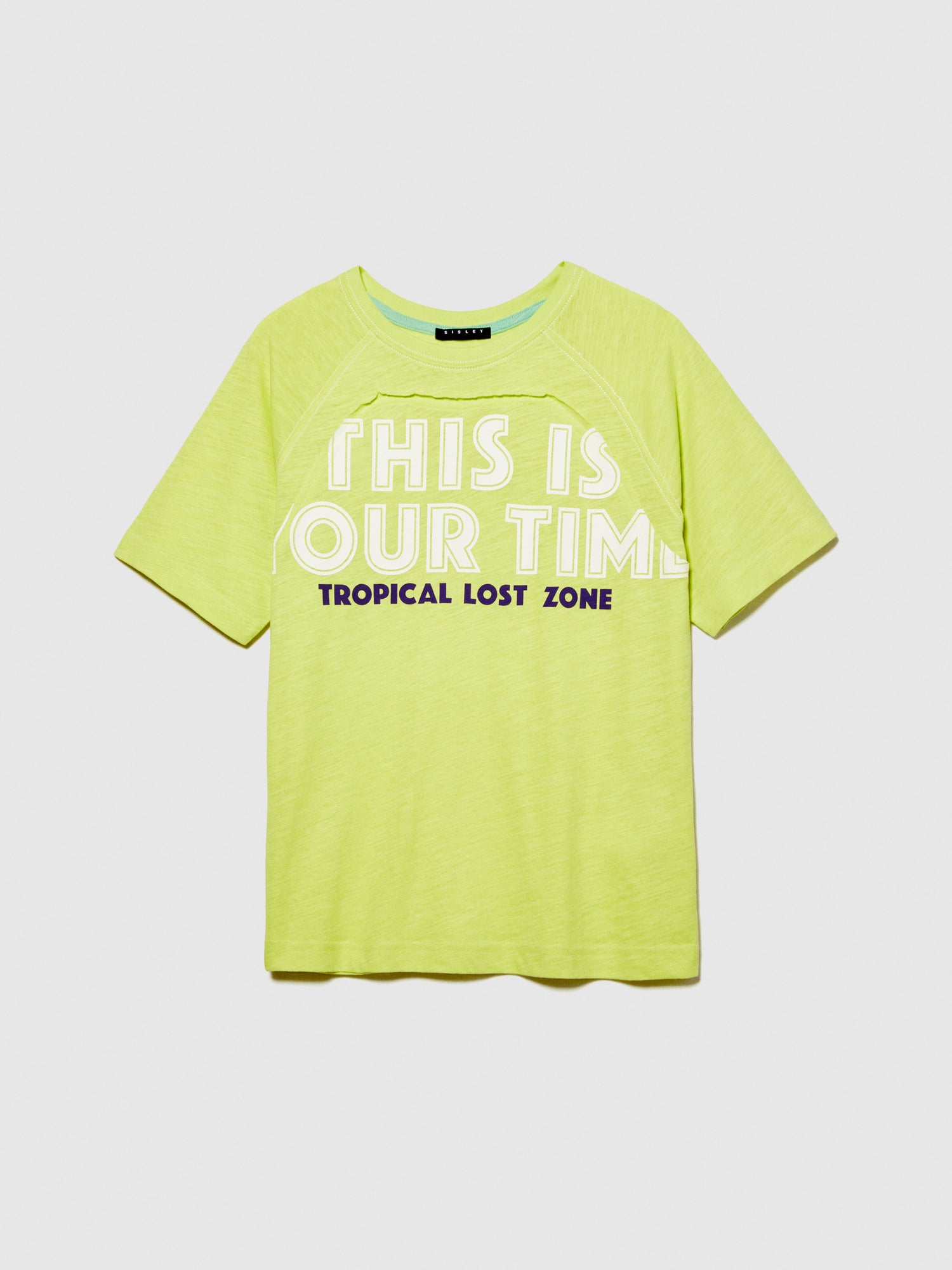 T-shirt con stampe da bambino giallo | Sisley young Outlet