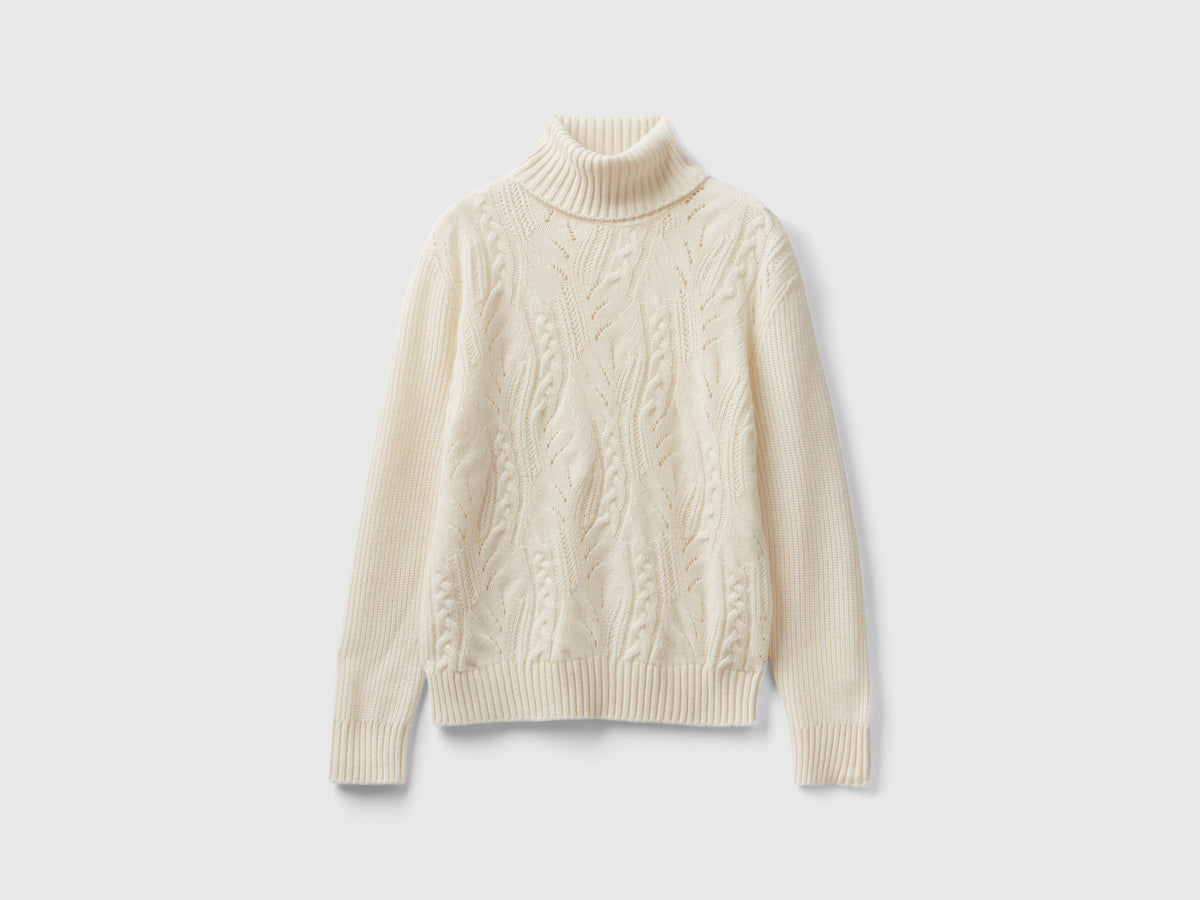 Maglione dolcevita lavorato