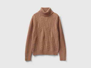 Maglione dolcevita lavorato