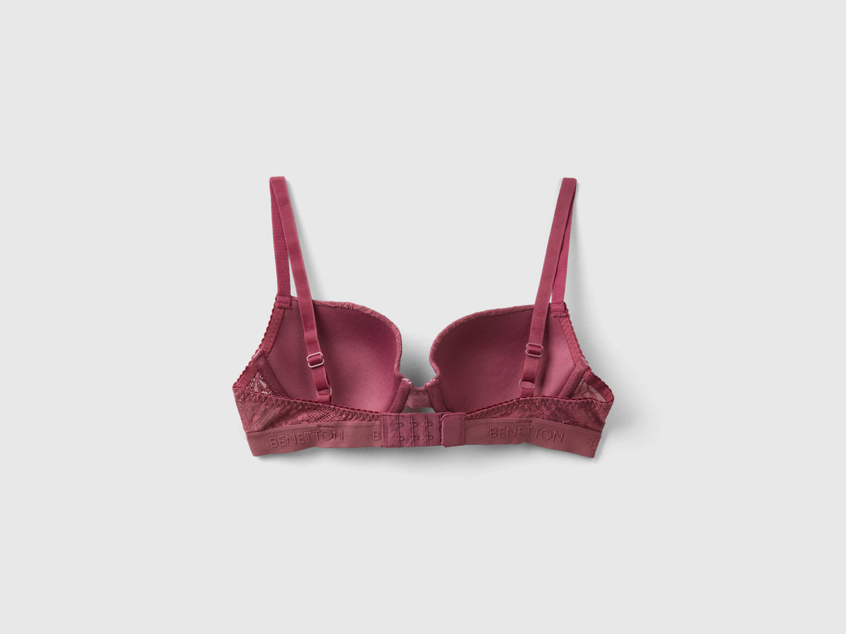Reggiseno push up in pizzo stretch