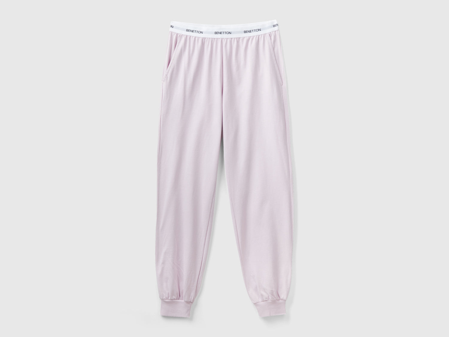 Pantaloni con elastico logato da donna lilla | Benetton Outlet