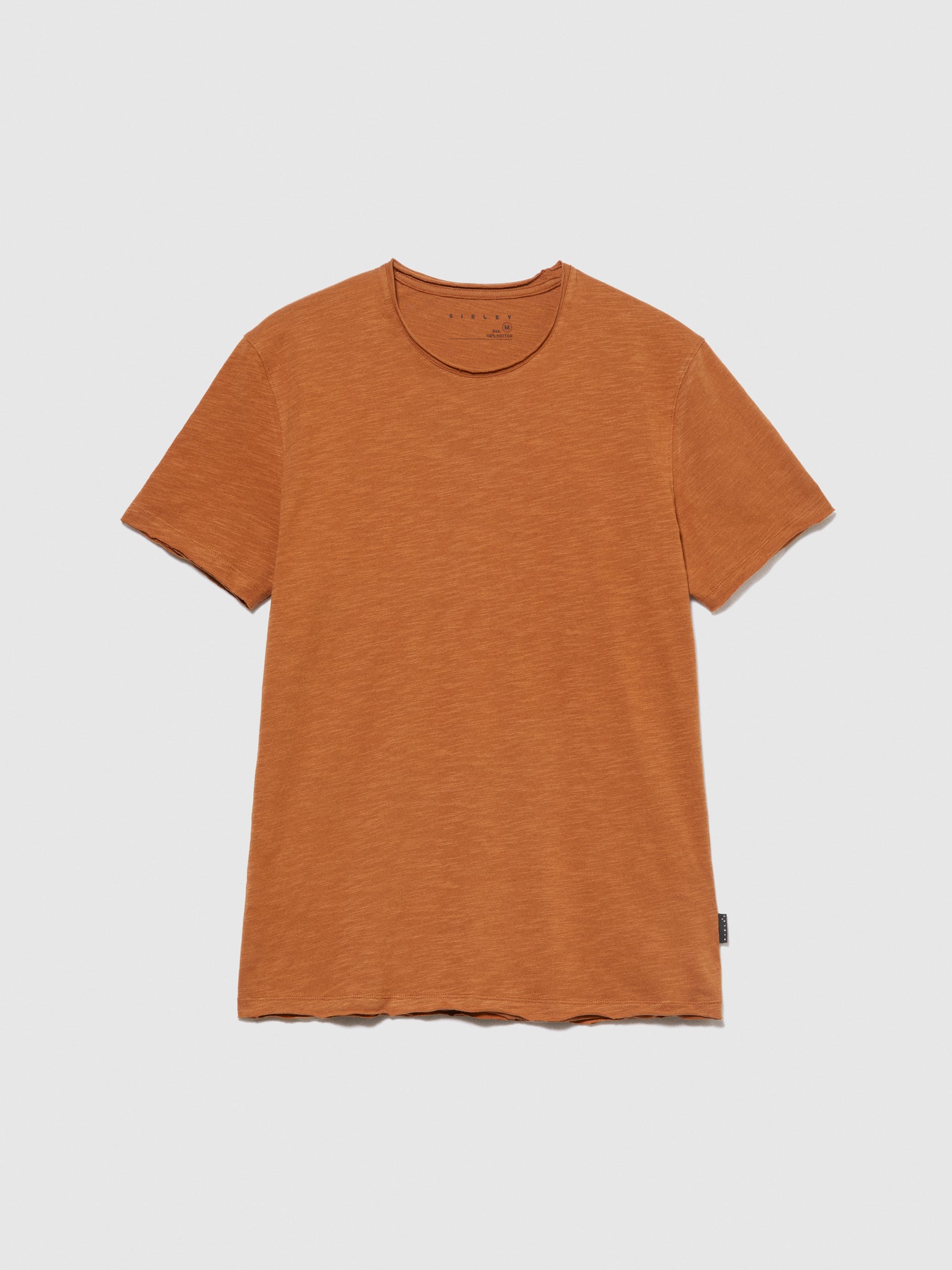 T-shirt slim fit da uomo arancione | Sisley Outlet