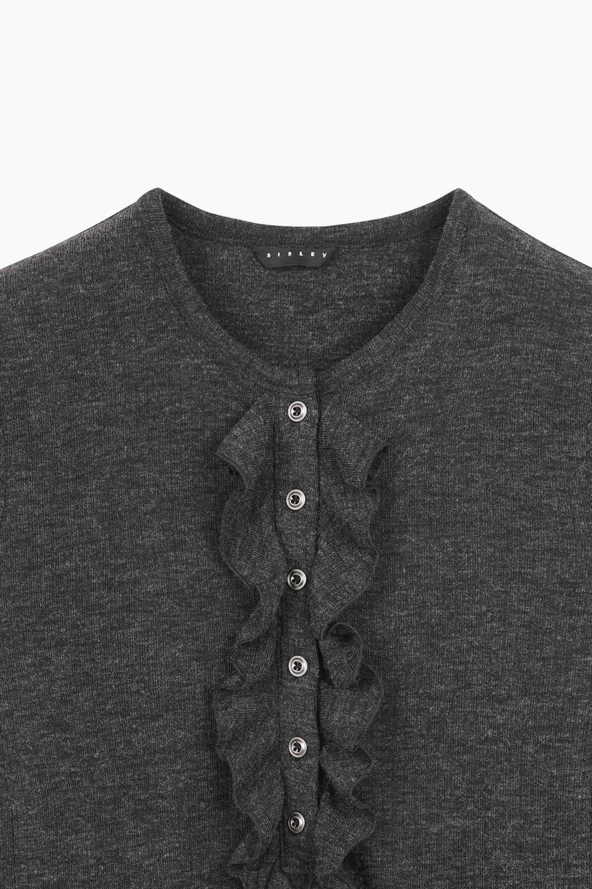Cardigan con rouches