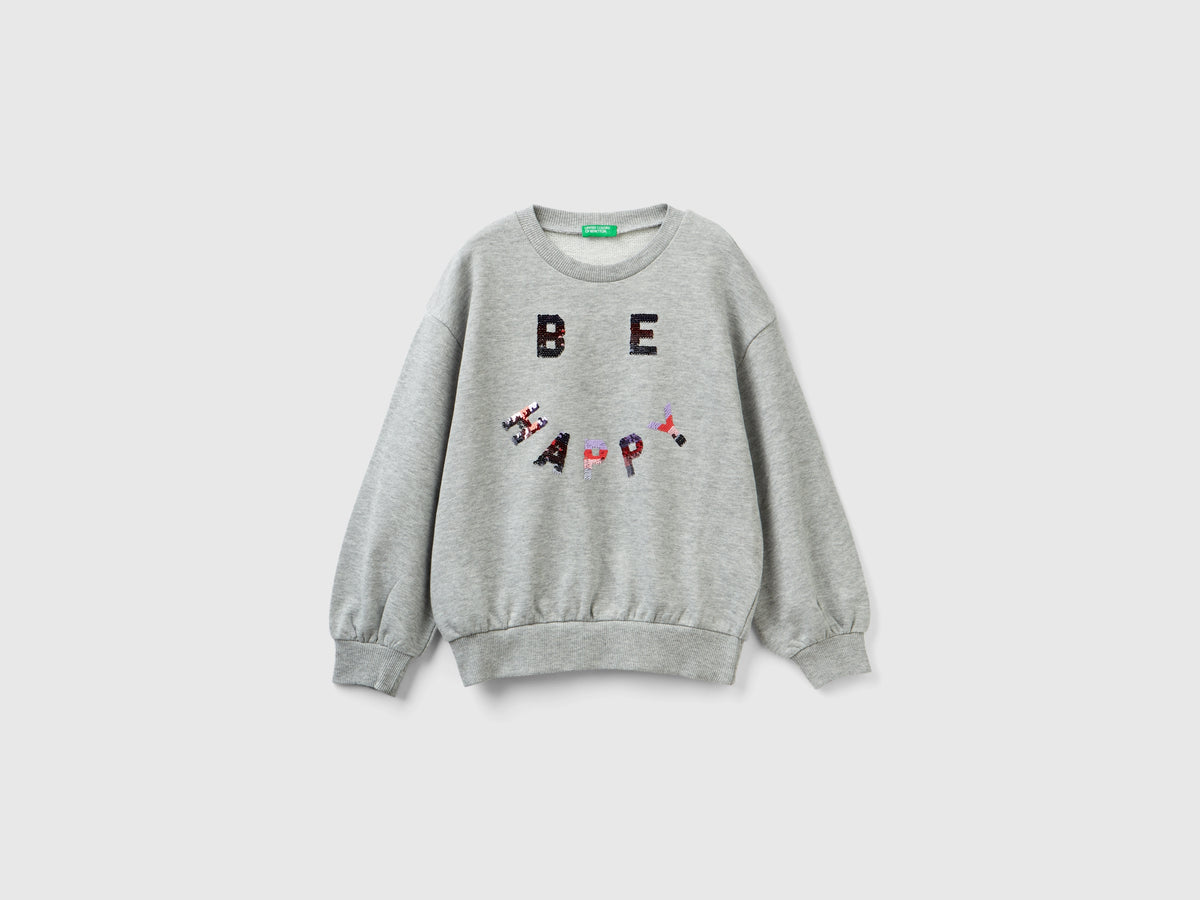 Felpa con paillettes reversibili