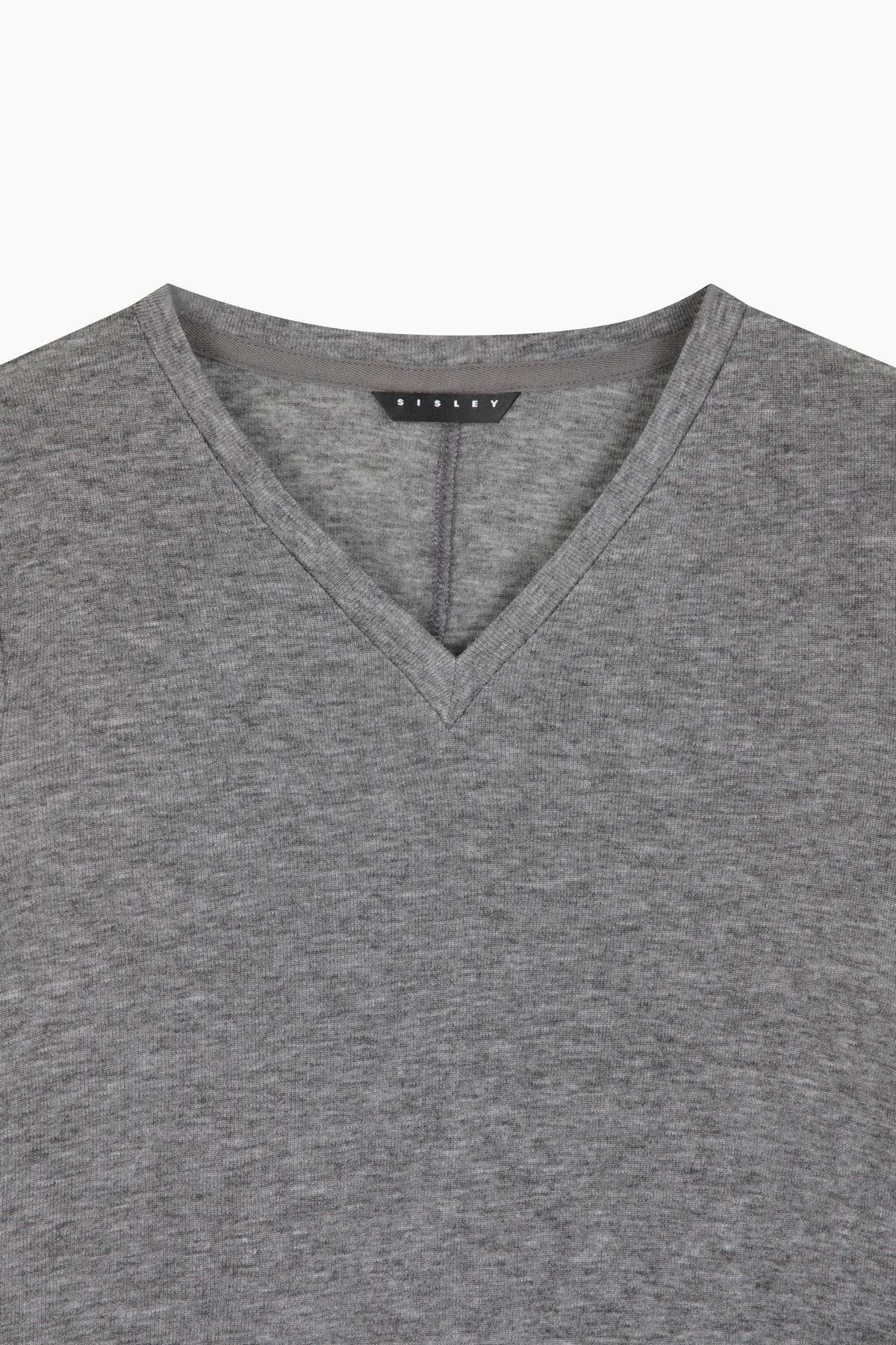 T-shirt scollo a V aderente