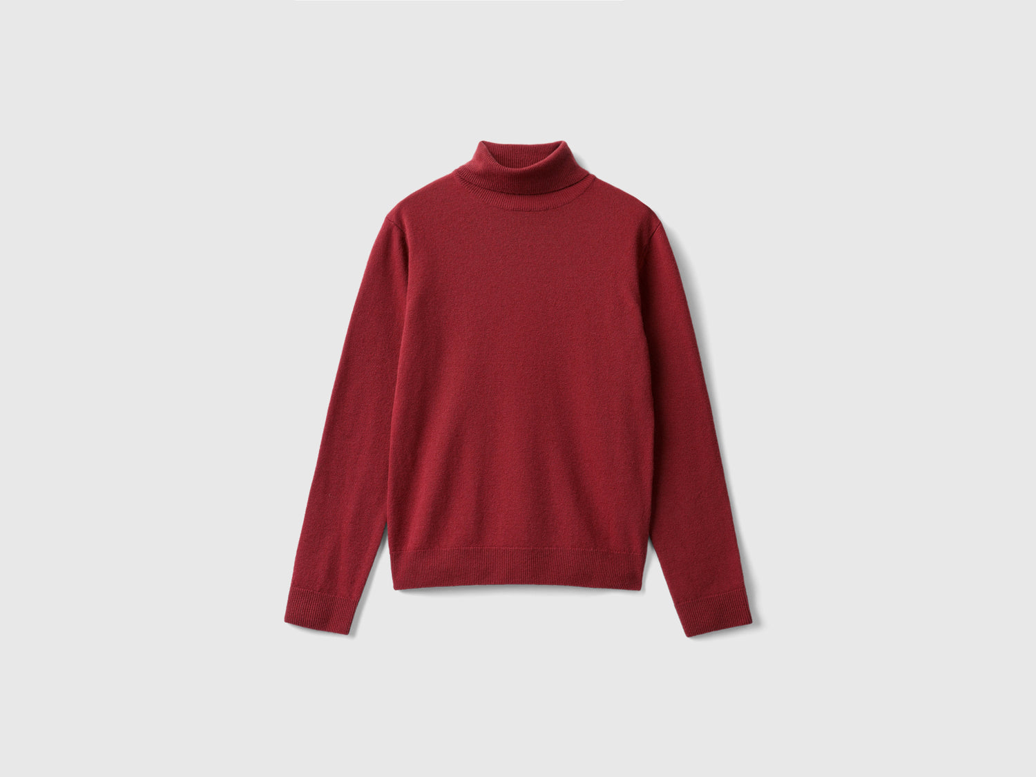 Dolcevita in pura lana Merino da donna bordeaux | Benetton Outlet