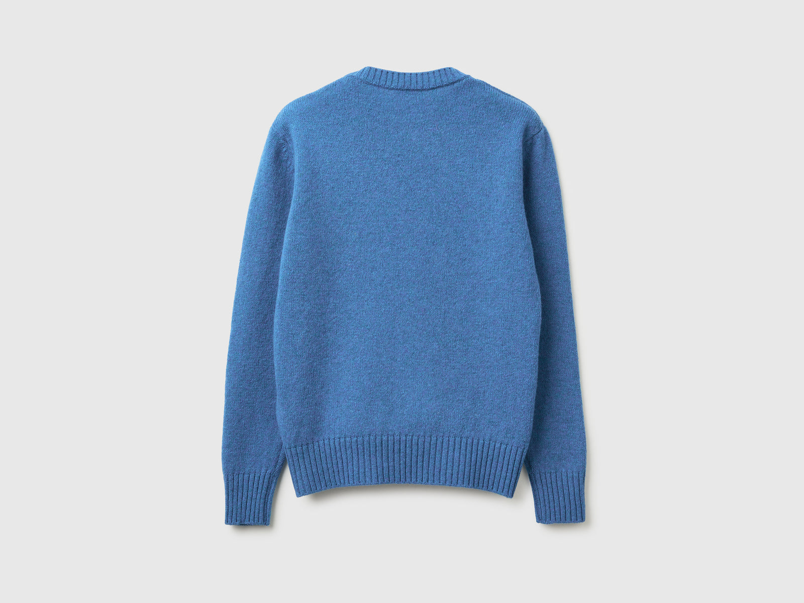Maglia in pura lana Shetland da donna azzurro 2 | Benetton Outlet