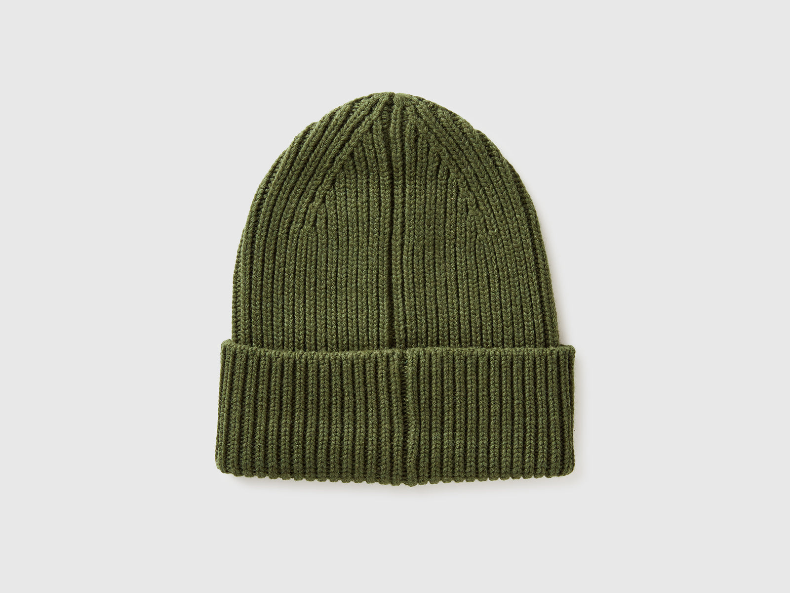 Cappello in misto lana da uomo verde oliva 2 | Benetton Outlet