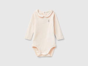 Body con colletto in cotone bio