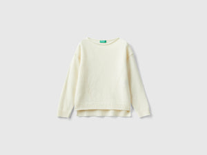 Maglia lavorata con giochi di punti