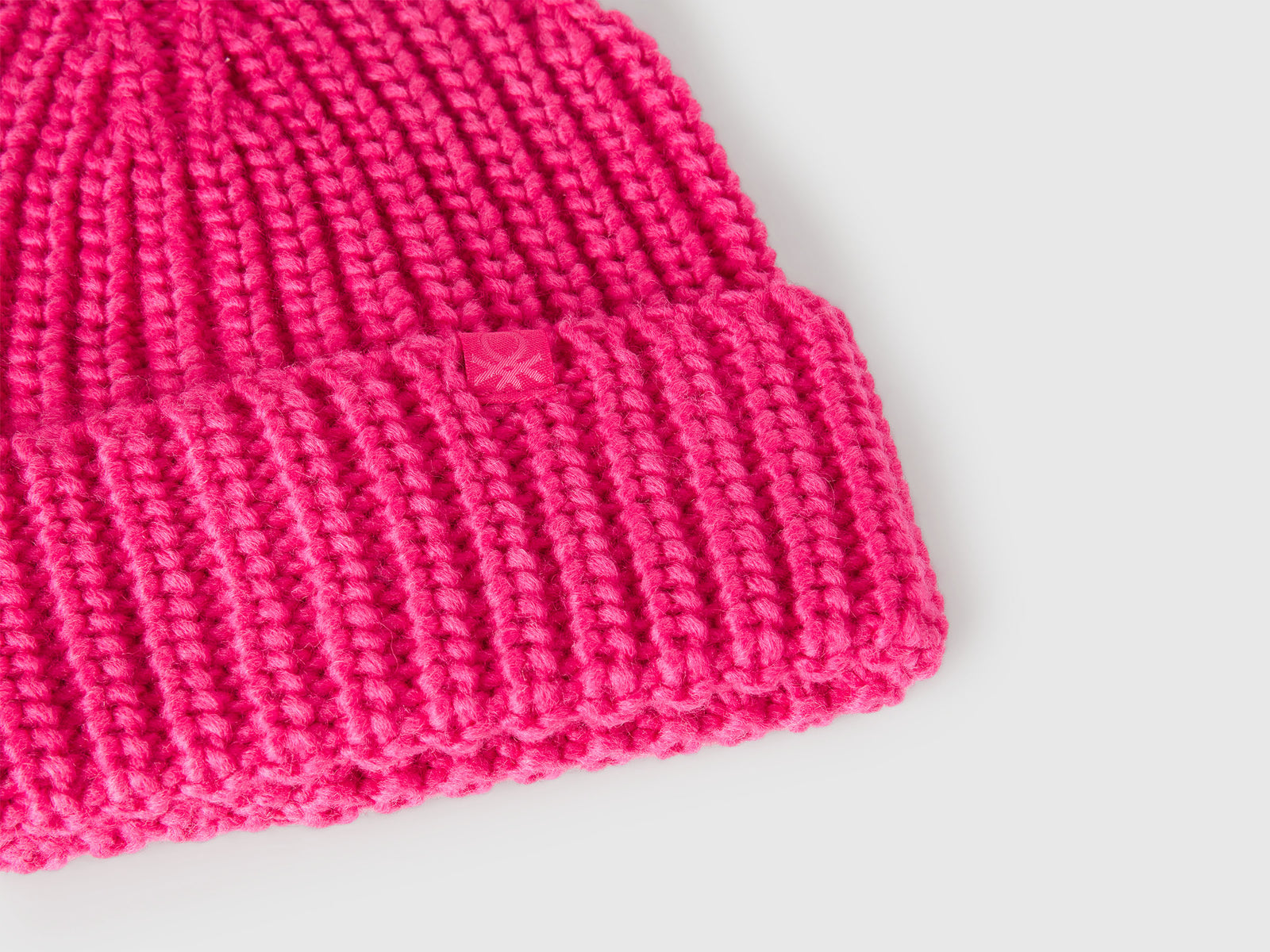 Berretto in misto lana da bambino fucsia 3 | Benetton Outlet
