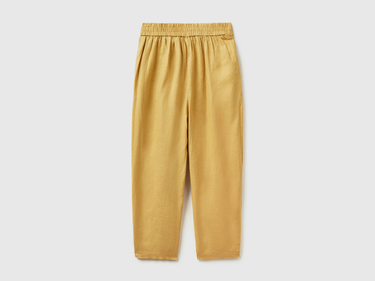 Pantaloni in puro lino