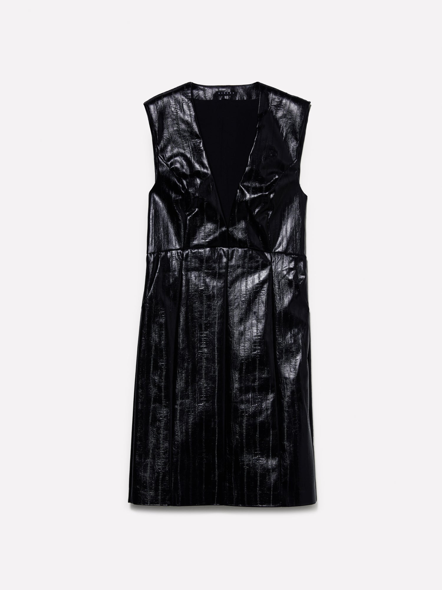 Tubino con scollo profondo da donna nero | Sisley Outlet